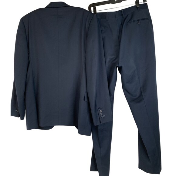 Canali Mens Navy Wool Suit 2-Piece Set 40R Italy L13290/37 Classic - Picture 13 of 16